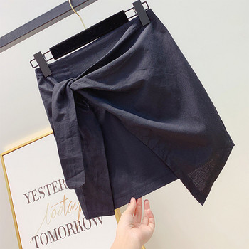 Alkalmi női szoknya aszimmetrikus modell három színben