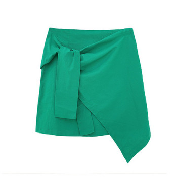 Alkalmi női szoknya aszimmetrikus modell három színben