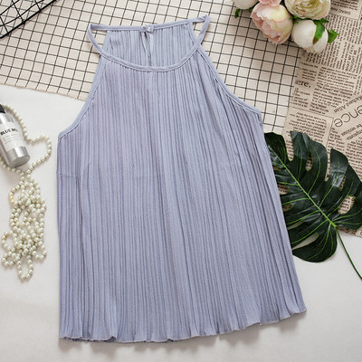 Modern női redőzött felső, különböző színekben