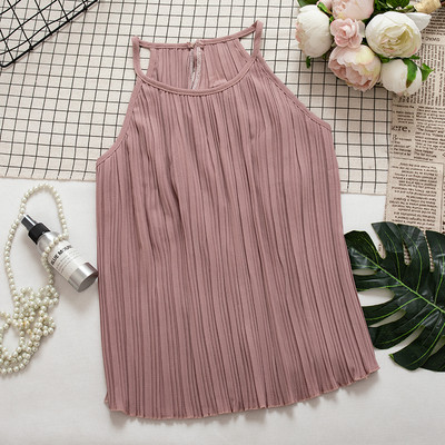 Modern női redőzött felső, különböző színekben