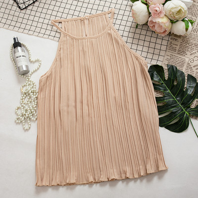 Modern női redőzött felső, különböző színekben