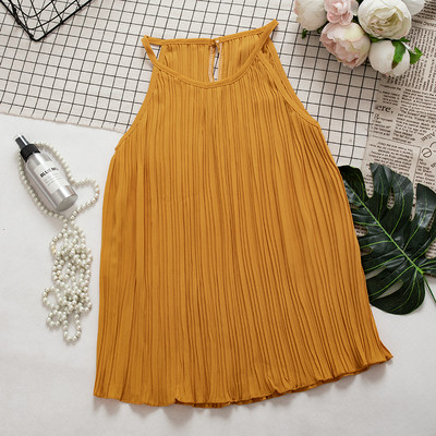 Modern női redőzött felső, különböző színekben