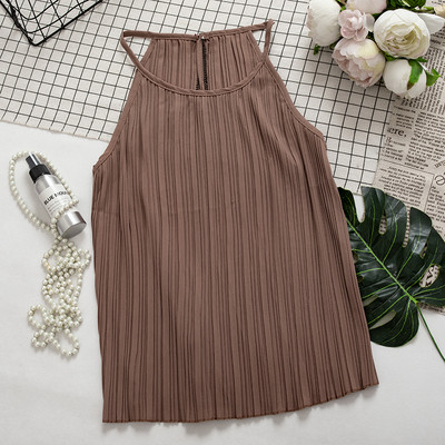 Modern női redőzött felső, különböző színekben