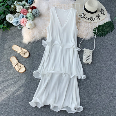 Rochie moderna de dama cu decolteu in V in diferite culori