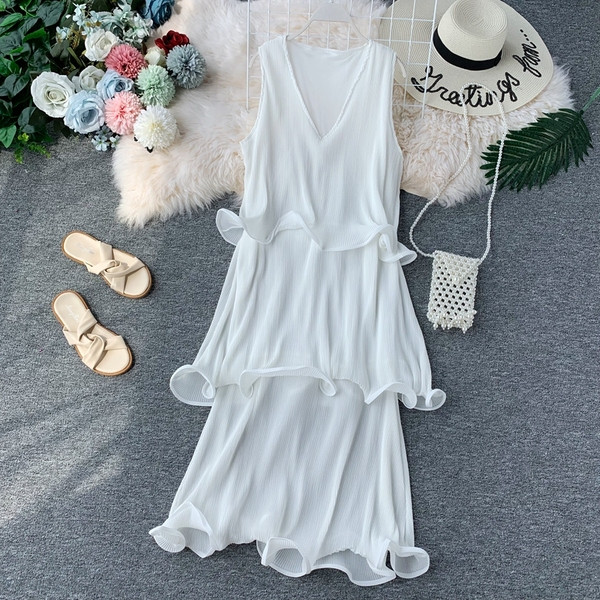 Rochie moderna de dama cu decolteu in V in diferite culori