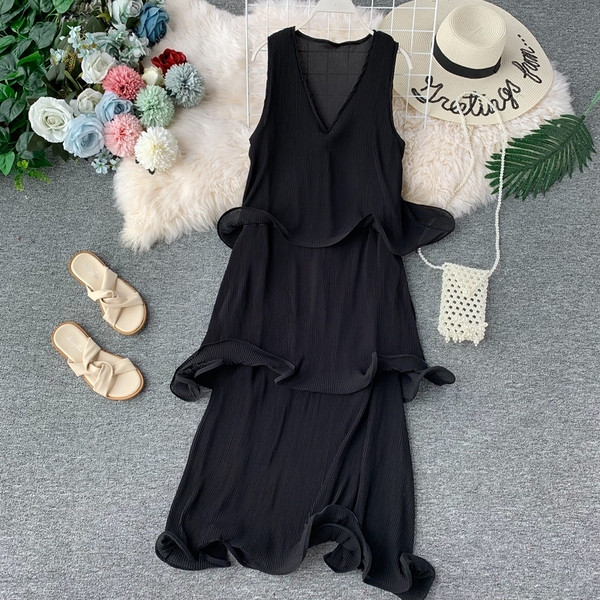 Rochie moderna de dama cu decolteu in V in diferite culori