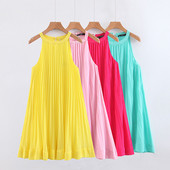 Rochie de damă modernă plisată în patru culori