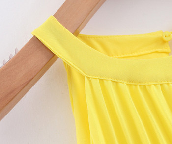 Rochie de damă modernă plisată în patru culori