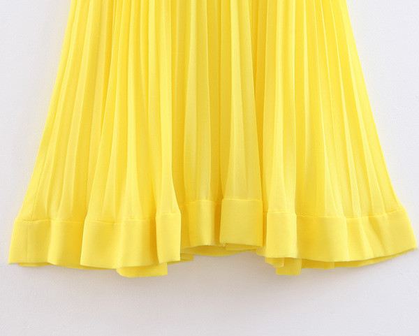 Rochie de damă modernă plisată în patru culori