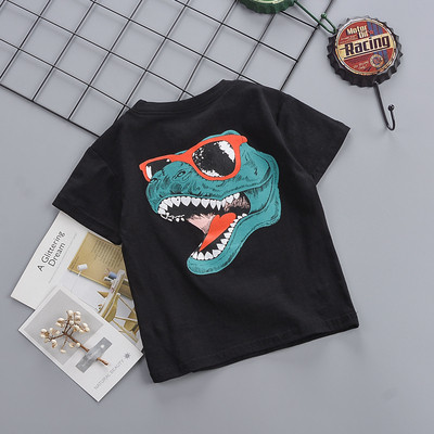 Gyermek póló három színben rátéttel - fiúknak