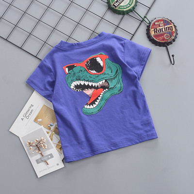 Gyermek póló három színben rátéttel - fiúknak