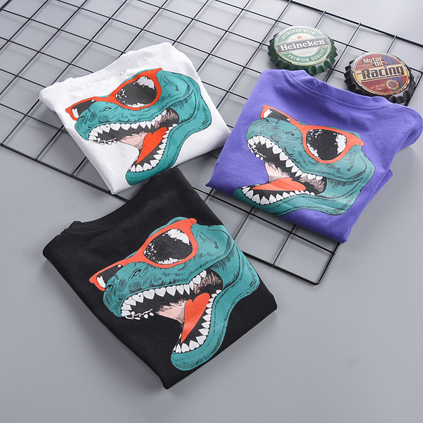 Gyermek póló három színben rátéttel - fiúknak