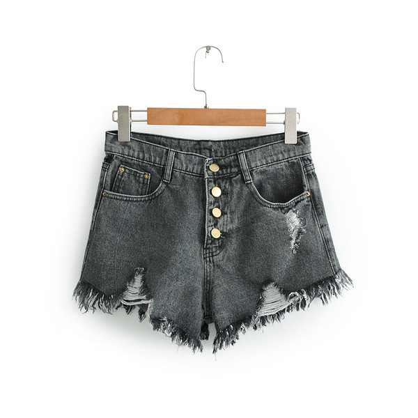 Női rövidnadrág szakadt motívumokkal, két színben