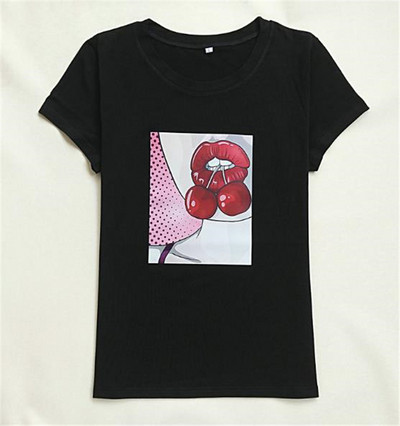 Modern női póló rátéttel és O-nyakkal, három színben