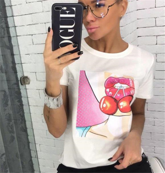 Modern női póló rátéttel és O-nyakkal, három színben