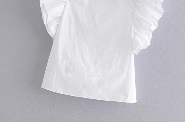 Stílusos női blúz hátul cipzárral, fehér és fekete színben