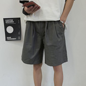 Alkalmi férfi rövidnadrág szürke és fekete színben