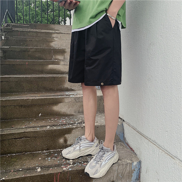 Alkalmi férfi rövidnadrág szürke és fekete színben