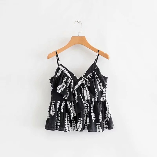 Modern női felső, vékony pántokkal, két színben