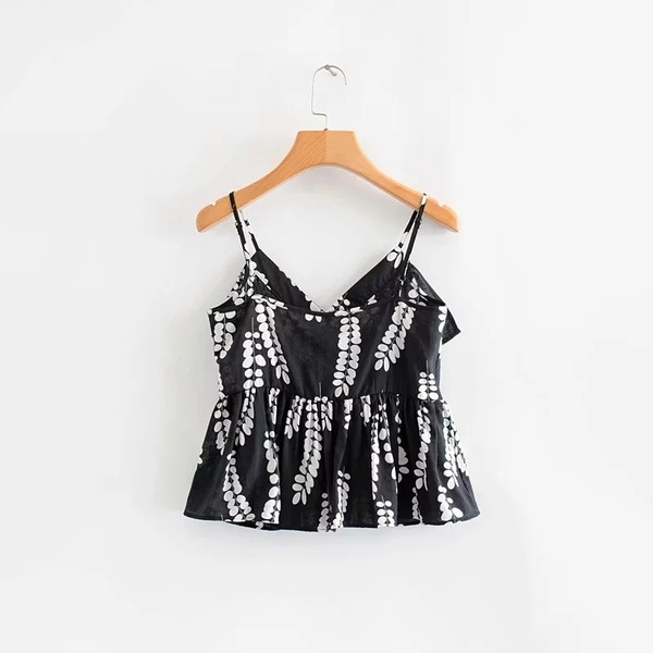 Modern női felső, vékony pántokkal, két színben