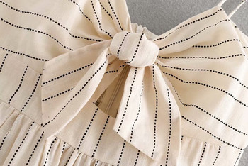 Női alkalmi ruha pántokkal és szalaggal