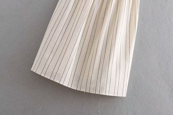 Női alkalmi ruha pántokkal és szalaggal