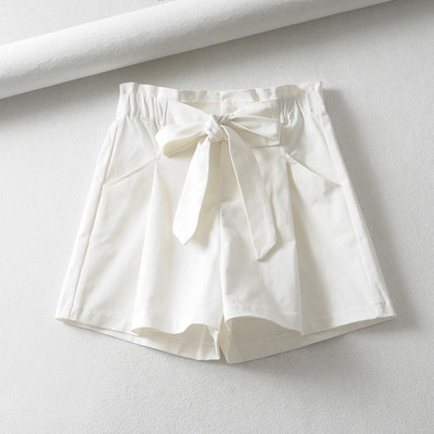 Női rövidnadrág magas derékkal, megkötővel három színben