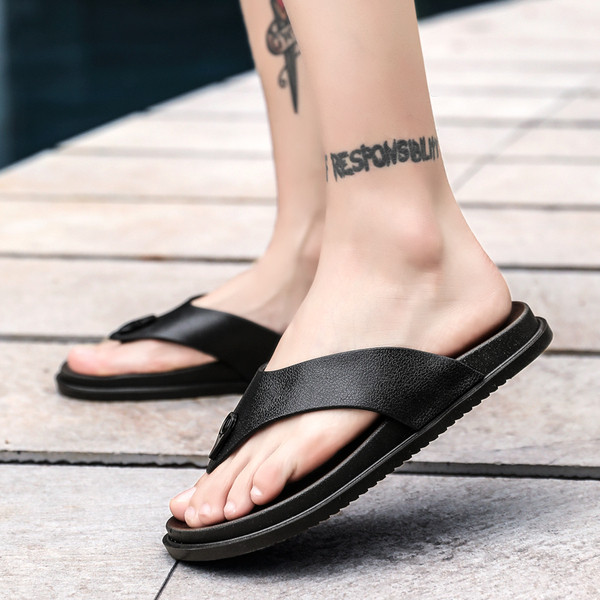 Alkalmi férfi papucs három színben