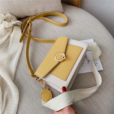 Geanta de dama eleganta din piele ecologica si inchidere metalica