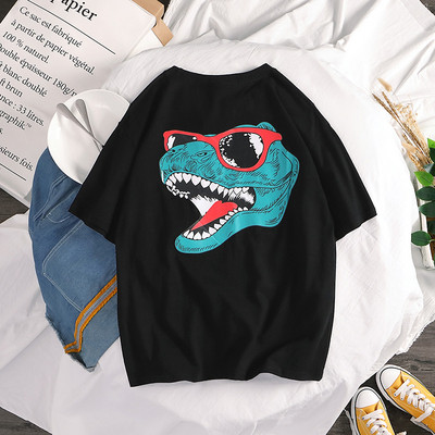 Tricou modern pentru bărbați cu aplicație alb-negru