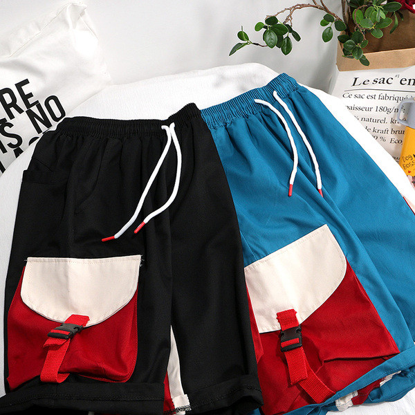 Férfi sportnadrág fekete és kék színben