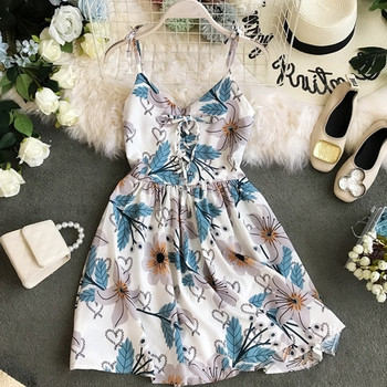 Rochie de vara de dama actuala cu bretele subtiri in diferite modele