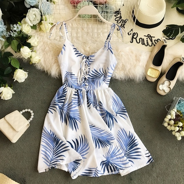 Rochie de vara de dama actuala cu bretele subtiri in diferite modele