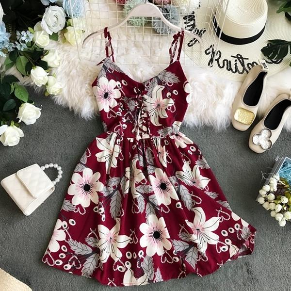 Rochie de vara de dama actuala cu bretele subtiri in diferite modele