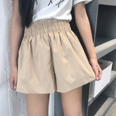 Pantaloni scurti de dama cu talie elastica in mai multe culori