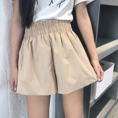 Pantaloni scurti de dama cu talie elastica in mai multe culori