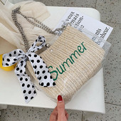 Geanta de dama cu inscriptie in doua culori