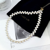 Colier elegant de dama cu perle decorative