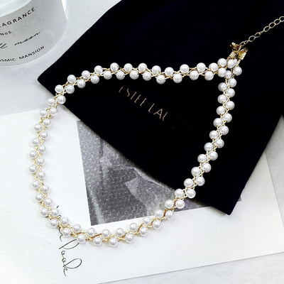 Colier elegant de dama cu perle decorative