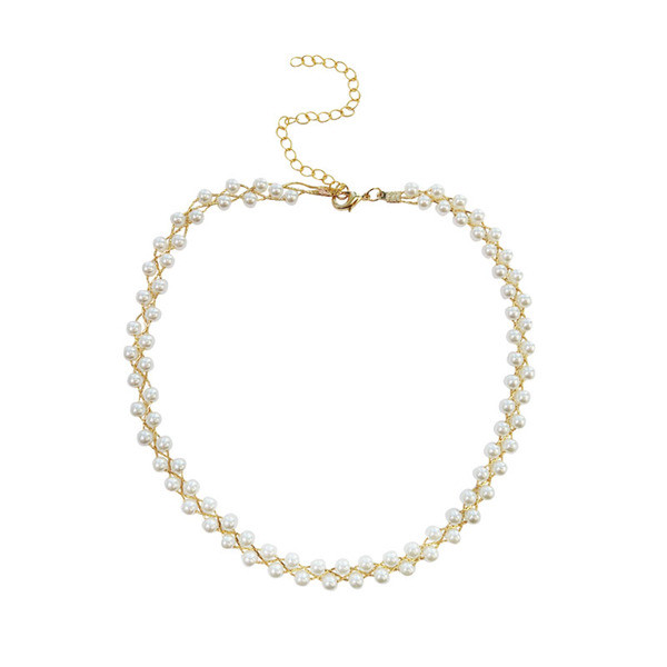 Colier elegant de dama cu perle decorative