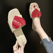 Papuci casual dama in alb, verde si galben