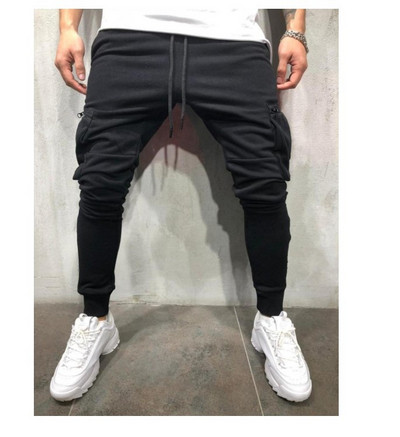 Férfi sportnadrág oldalzsebekkel fekete, szürke és fekete színben