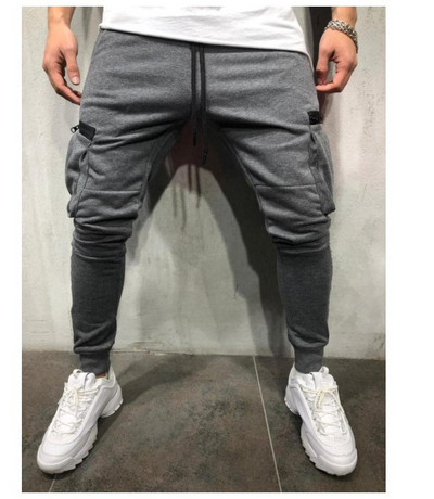 Férfi sportnadrág oldalzsebekkel fekete, szürke és fekete színben