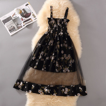 Rochie moderna de dama cu motive florale in patru culori