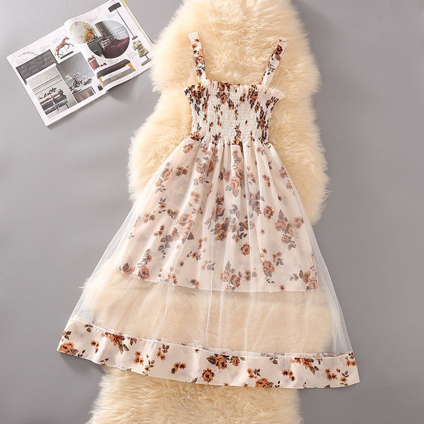 Rochie moderna de dama cu motive florale in patru culori