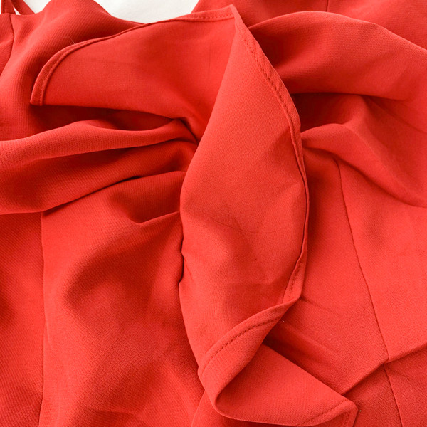 Top scurt de dama modern de culoare rosie