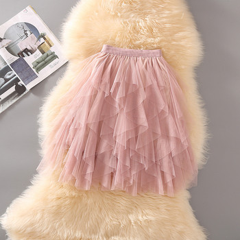 Aktuális női szoknya magas derékkal, fekete, szürke és rózsaszín színekben