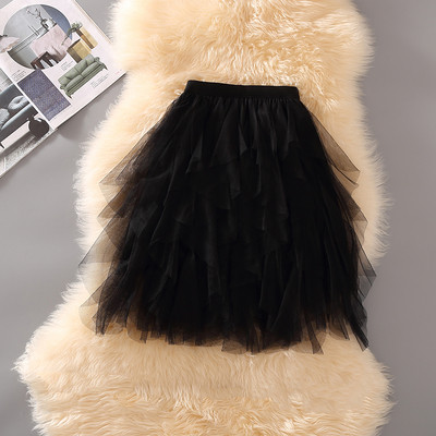 Aktuális női szoknya magas derékkal, fekete, szürke és rózsaszín színekben