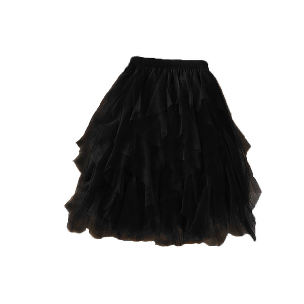 Aktuális női szoknya magas derékkal, fekete, szürke és rózsaszín színekben