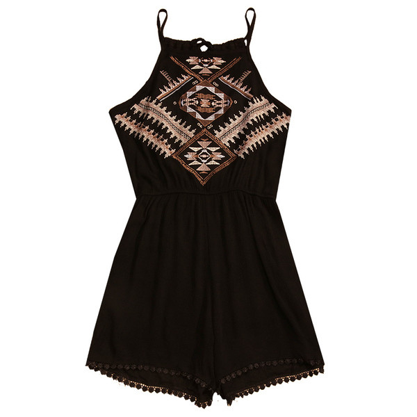 Γυναικεία ολόσωμη φόρμα casual με κεντήματα σε διάφορα χρώματα